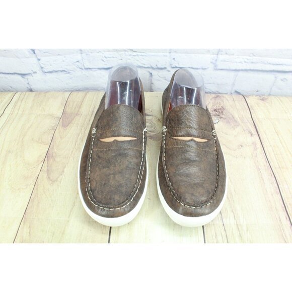 LL Bean Mountainville Shoes Penny Slip On Leather Brown Size 10.5 M - Picture 5 of 9